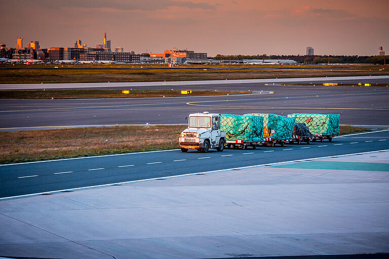 Flughafengelände Transport Fraport